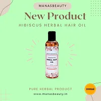 MANASBEAUTY HIBISCUS HERBAL HAIR OIL - 100 ml-thumb2