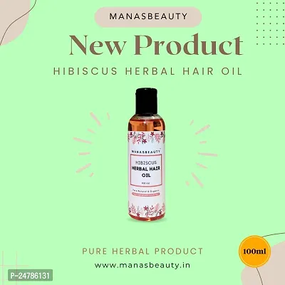 MANASBEAUTY HIBISCUS HERBAL HAIR OIL - 100 ml-thumb3