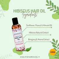 MANASBEAUTY HIBISCUS HERBAL HAIR OIL - PACK OF TWO-thumb3