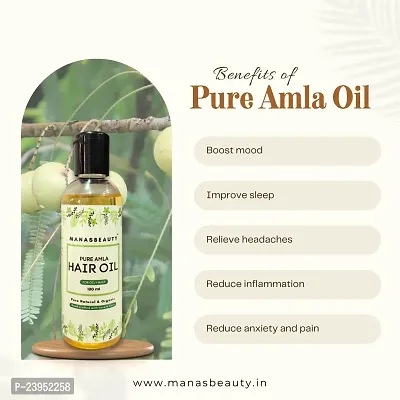 MANASBEAUTY PURE AMLA HAIR OIL - PACK OF THREE-thumb2