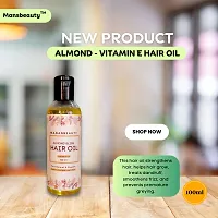 MANASBEAUTY ALMOND BLISS HAIR OIL - 100 ml-thumb3