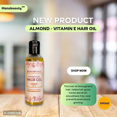 MANASBEAUTY ALMOND BLISS HAIR OIL - 100 ml-thumb4