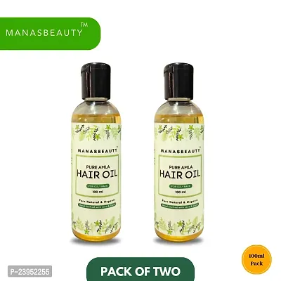 MANASBEAUTY PURE AMLA HAIR OIL - PACK OF TWO