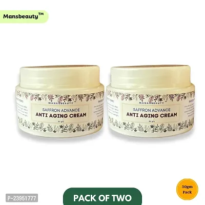 MANASBEAUTY SAFFRON ANTI AGING ADVANCE CREAM - PACK OF TWO