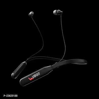 Stylish Red In-ear Bluetooth Wireless Neckband With Microphone