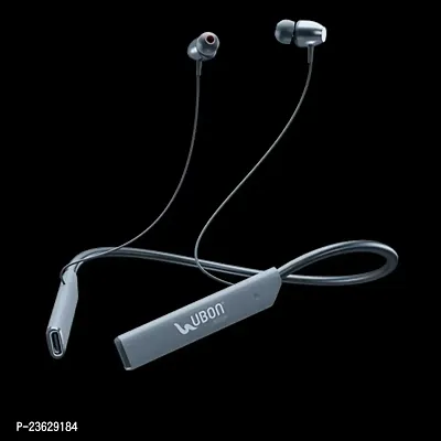 Stylish Grey In-ear Bluetooth Wireless Neckband With Microphone