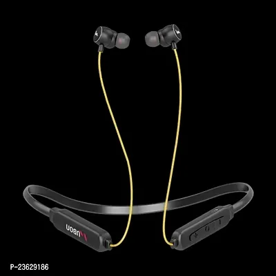 Stylish Black In-ear Bluetooth Wireless Neckband With Microphone