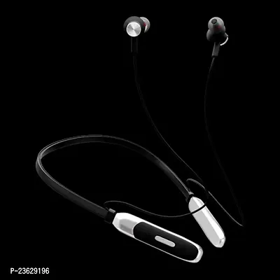 Stylish Black In-ear Bluetooth Wireless Neckband With Microphone