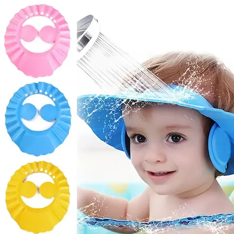 Foldable Head Umbrella, Bathing Protection Cap and Woolen Cap for Kids