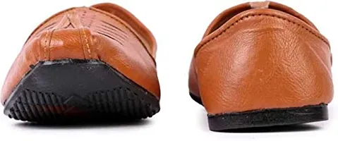 Elegant Tan Faux Leather Sandals For Women-thumb3