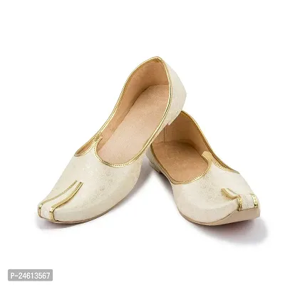 Elegant White Fabric Sandals For Women