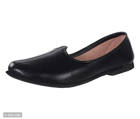 Elegant Black Faux Leather Sandals For Women