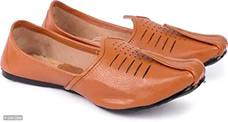 Elegant Tan Faux Leather Sandals For Women-thumb2