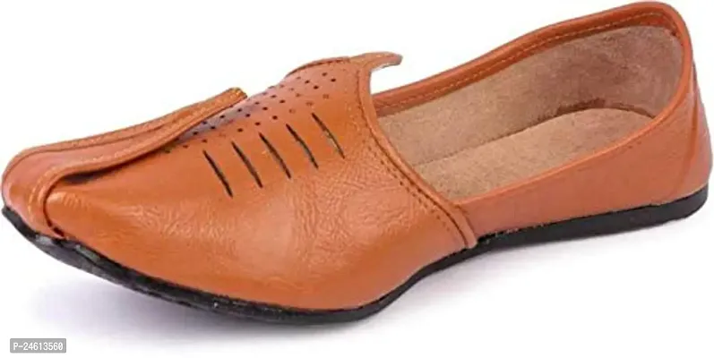 Elegant Tan Faux Leather Sandals For Women-thumb0