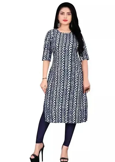 Straight Crepe Kurta For Women