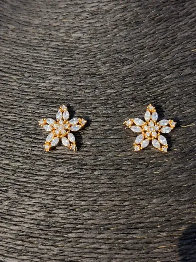 Stunning Plated CZ/AD Drop Earring For Girls And Women