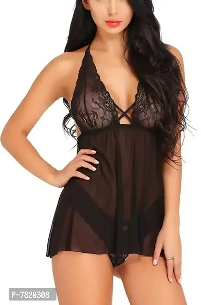 TRENDING BABYDOLL WITH G-STRING PANTY FOR WOMEN AND GIRLS-thumb0