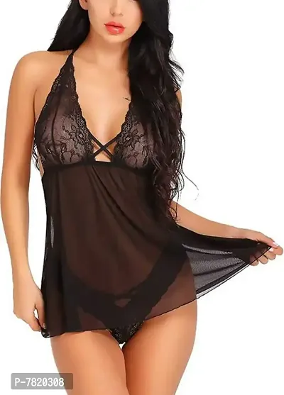 TRENDING BABYDOLL WITH G-STRING PANTY FOR WOMEN AND GIRLS-thumb2