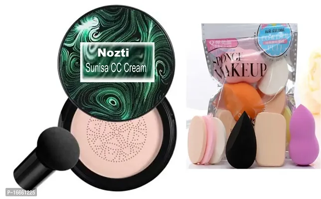 Nozti Sunisa foundation waterproof cc cream Foundation  (Beige, 30 g)  Makeup Puff-thumb0