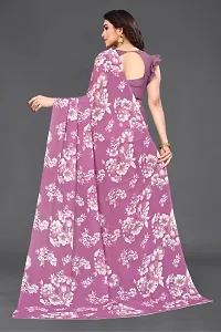 Beautiful Georgette Printed Saree with unstitched Blouse piece-thumb3