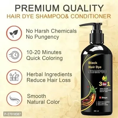 Hair Dye Instant Black Hair Shampoo for Men and Women-thumb4