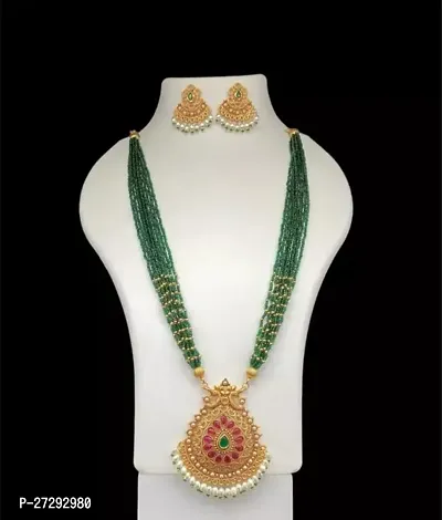 Stylish Green Alloy Jewellery Set For Women-thumb0