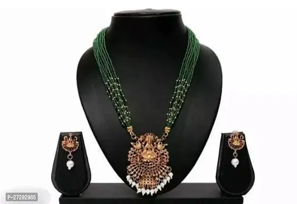 Stylish Green Alloy Jewellery Set For Women-thumb0