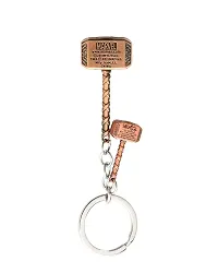 Ulta Pulta Gifts Metal Thor Infinity War Hammer Keyring Keychain || Keyring For Car and Bike || Stylish Keyring For Gift-thumb1