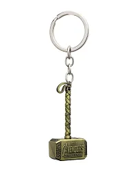 Ulta Pulta Gifts Metal Thor Hammer Avengers Keyring Keychain || Keyring For Car and Bike || Stylish Keyring For Gift-thumb1