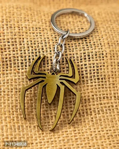 Ulta Pulta Gifts Spiderman Pattern Metal Keyring Keychain || Keyring For Car and Bike || Stylish Keyring For Gift-thumb2