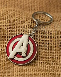 Ulta Pulta Gifts Metal Marvel Avengers Logo Rotating Spinner Keyring Keychain || Keyring For Car and Bike || Stylish Keyring For Gift-thumb3