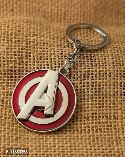 Ulta Pulta Gifts Metal Marvel Avengers Logo Rotating Spinner Keyring Keychain || Keyring For Car and Bike || Stylish Keyring For Gift-thumb4