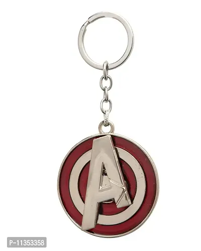 Ulta Pulta Gifts Metal Marvel Avengers Logo Rotating Spinner Keyring Keychain || Keyring For Car and Bike || Stylish Keyring For Gift-thumb0