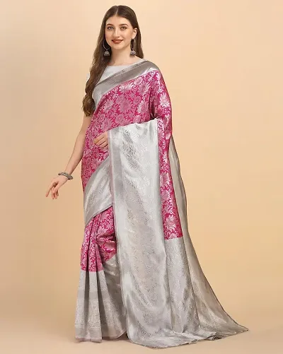 Authentic Self Pattern Georgette Saree with Blouse piece For Women