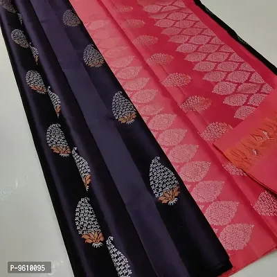 Stylish Fancy Jacquard Banarasi Silk Saree With Blouse Piece For Women
