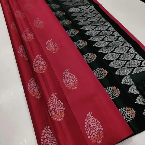 Silk Blend Jacquard Sarees with Contrast Pallu