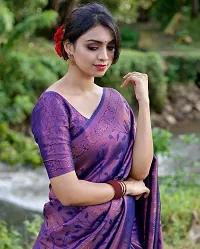 Beautiful Kanjeevaram Silk Saree With Blouse Piece For Women-thumb1