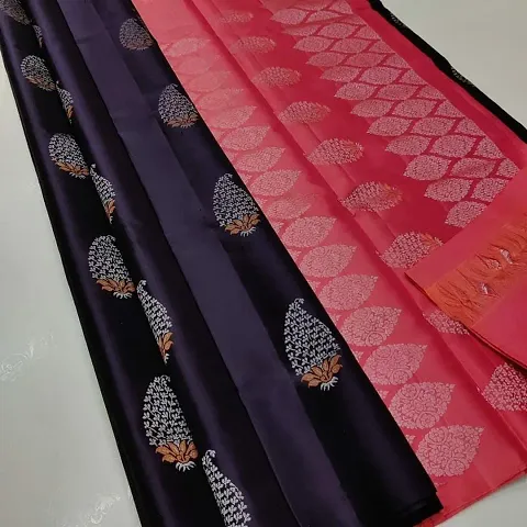 Stylish Fancy Jacquard Banarasi Silk Saree With Blouse Piece For Women