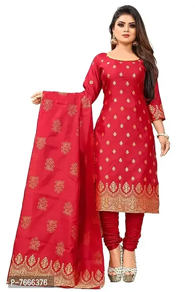 Women Banarasi Silk Dress Material