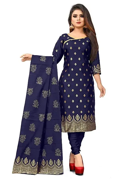 Women Banarasi Silk Dress Material