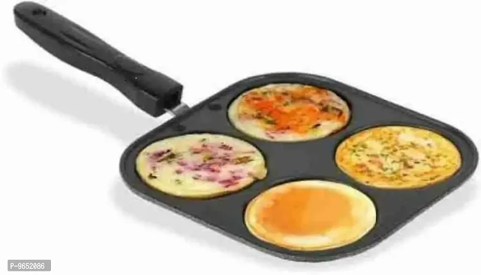 Non Stick Grill Mini Uttapam Tawa | 4 Cavity Grill Mini Pancake Make-thumb0