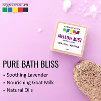 Organix Mantra MellowMist Bath Soap Infused WIth Goat Milk  Lavender| Nourishing Natural Glow |Gentle  Soothing|Hydrating Natural Skincare|For All Skin Types - 100G-thumb1