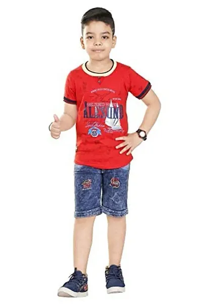 HRR Boys Tshirt with Pant Alesund Red