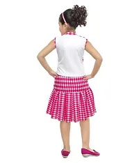 Hrr pink skirt top for girls-thumb2