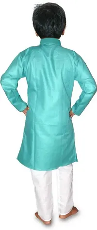 Hrr boys Green kurta with Payjama set-thumb1