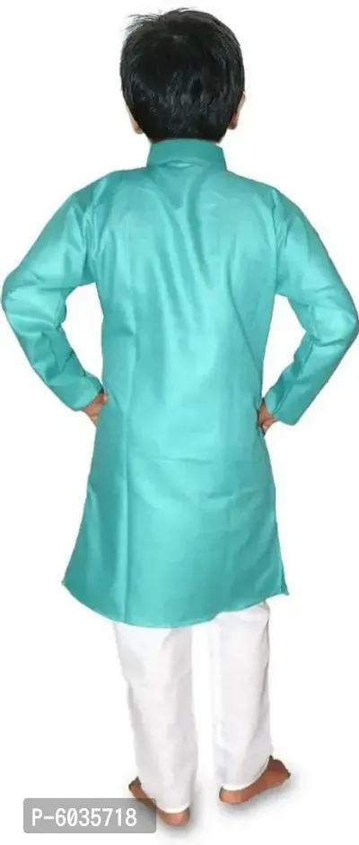 Hrr boys Green kurta with Payjama set-thumb2