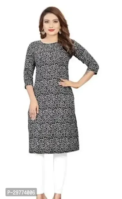 Stylish Multicoloured Crepe Kurta For Women-thumb0