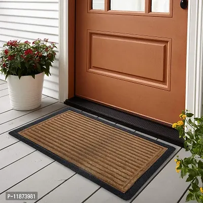 A CUBE LUXURY SOLUTIONS Anti-Skid Glory Door Mat with Lining (40x60 cm) (Beige)