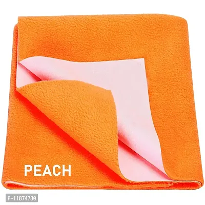 A CUBE LUXURY SOLUTIONS Waterproof Baby Bed Protector Dry Sheet for Newborn Babies Baby Water Resistant Small Size Dry Sheet (50X70CM) (Peach)-thumb0