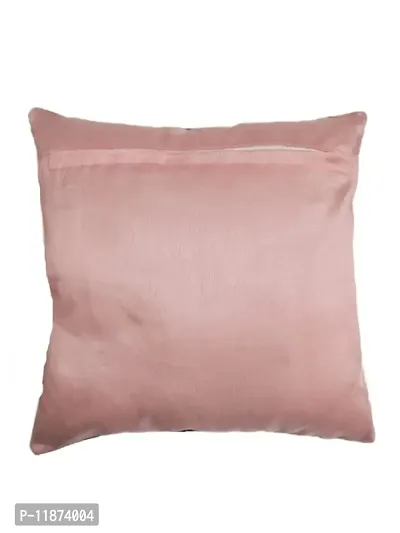 A Cube Luxury Solution Velvet Soft Solid Decorative Pillow Cushion Covers, Covers Only (16 x 16 Inch, Peach)-thumb2